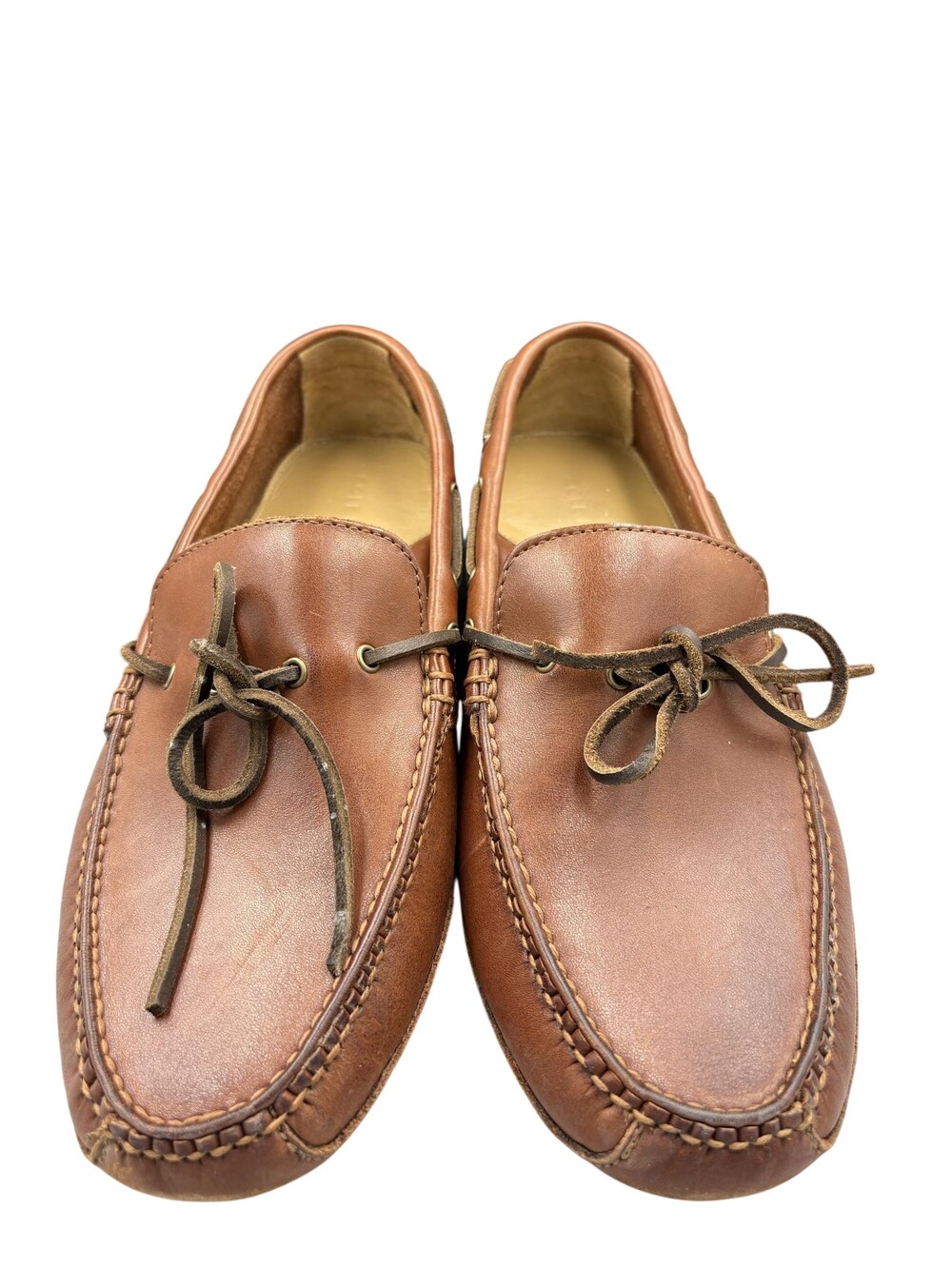 Cole Haan Grant Canoe Camp Moc Mens Size 10 Papaya Brown Driving Loafers C12125